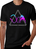 Geometric Battle Rope Training Graphic Tee product image 1