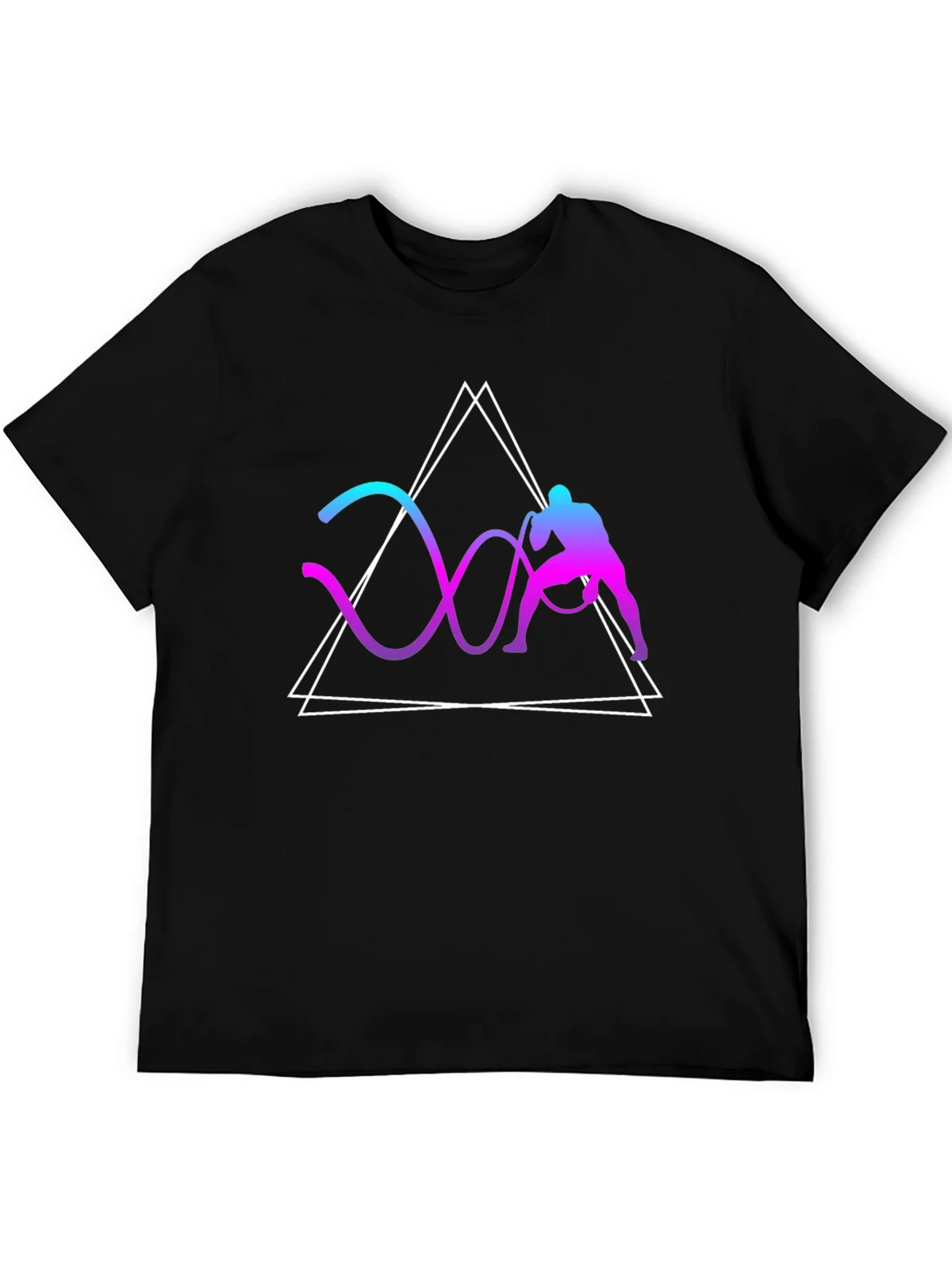 Geometric Battle Rope Training Graphic Tee product image 8