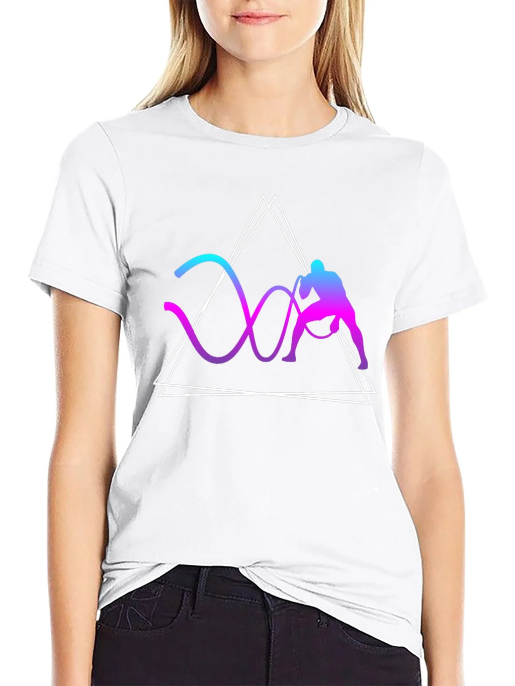 Geometric Battle Rope Training Graphic Tee product image 11