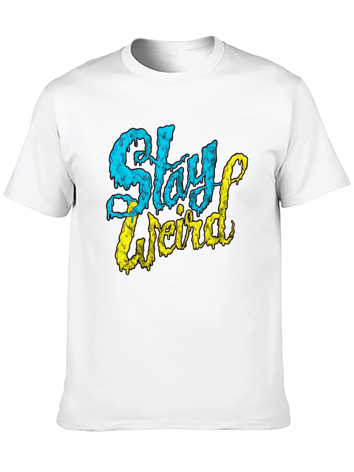 Stay Weird Graphic T-Shirt - Black Tee product image 12