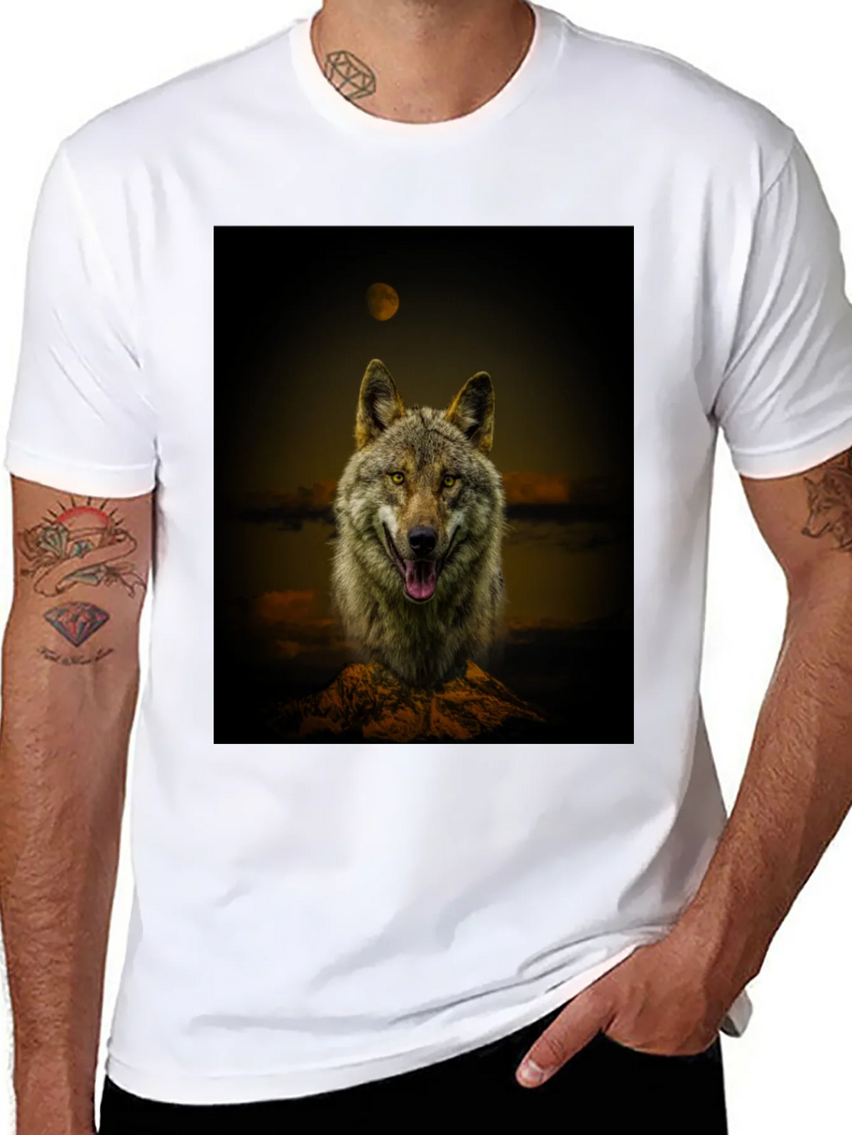 Wolf Graphic Print Tee product image 10