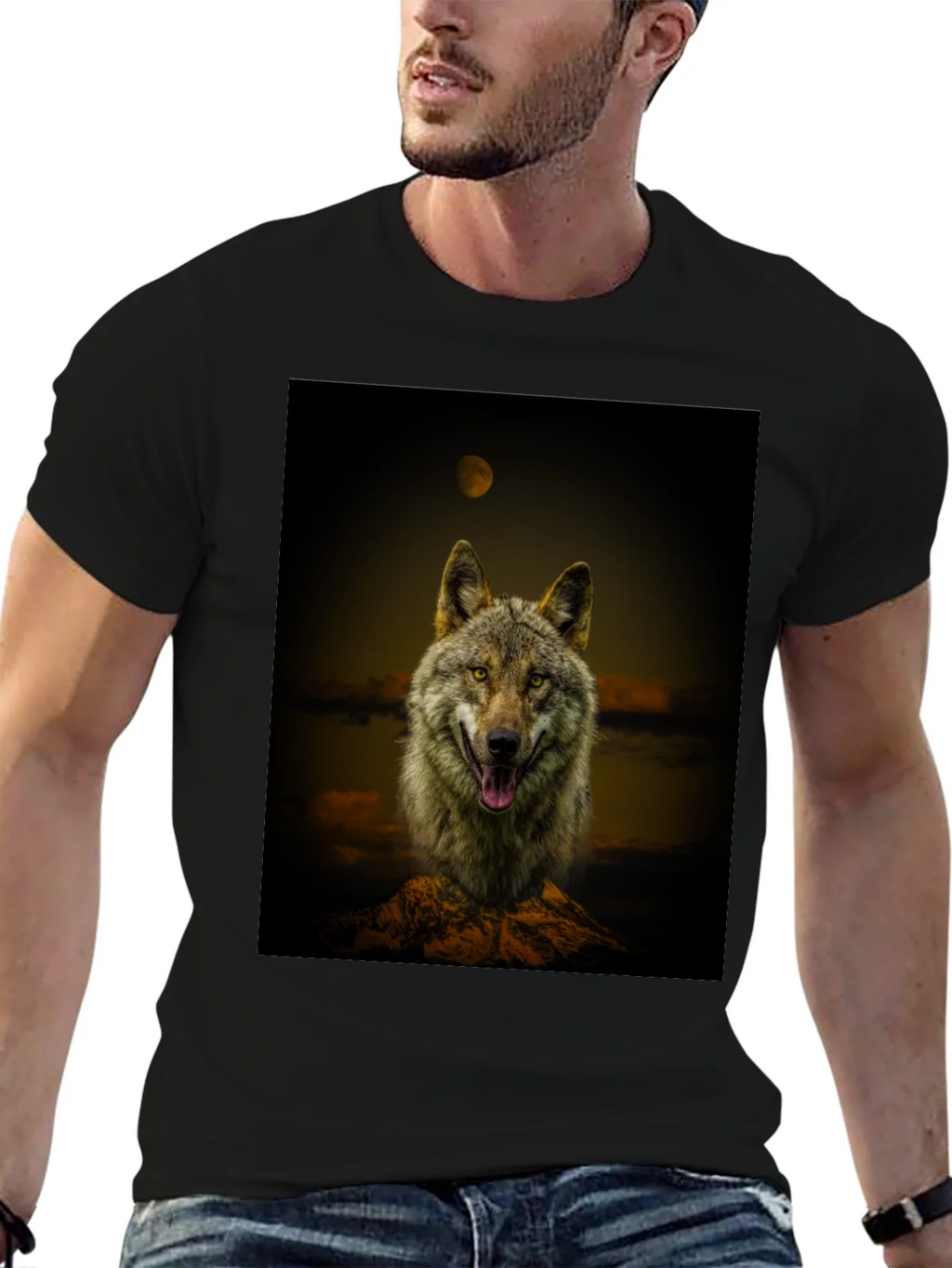 Wolf Graphic Print Tee product image 9