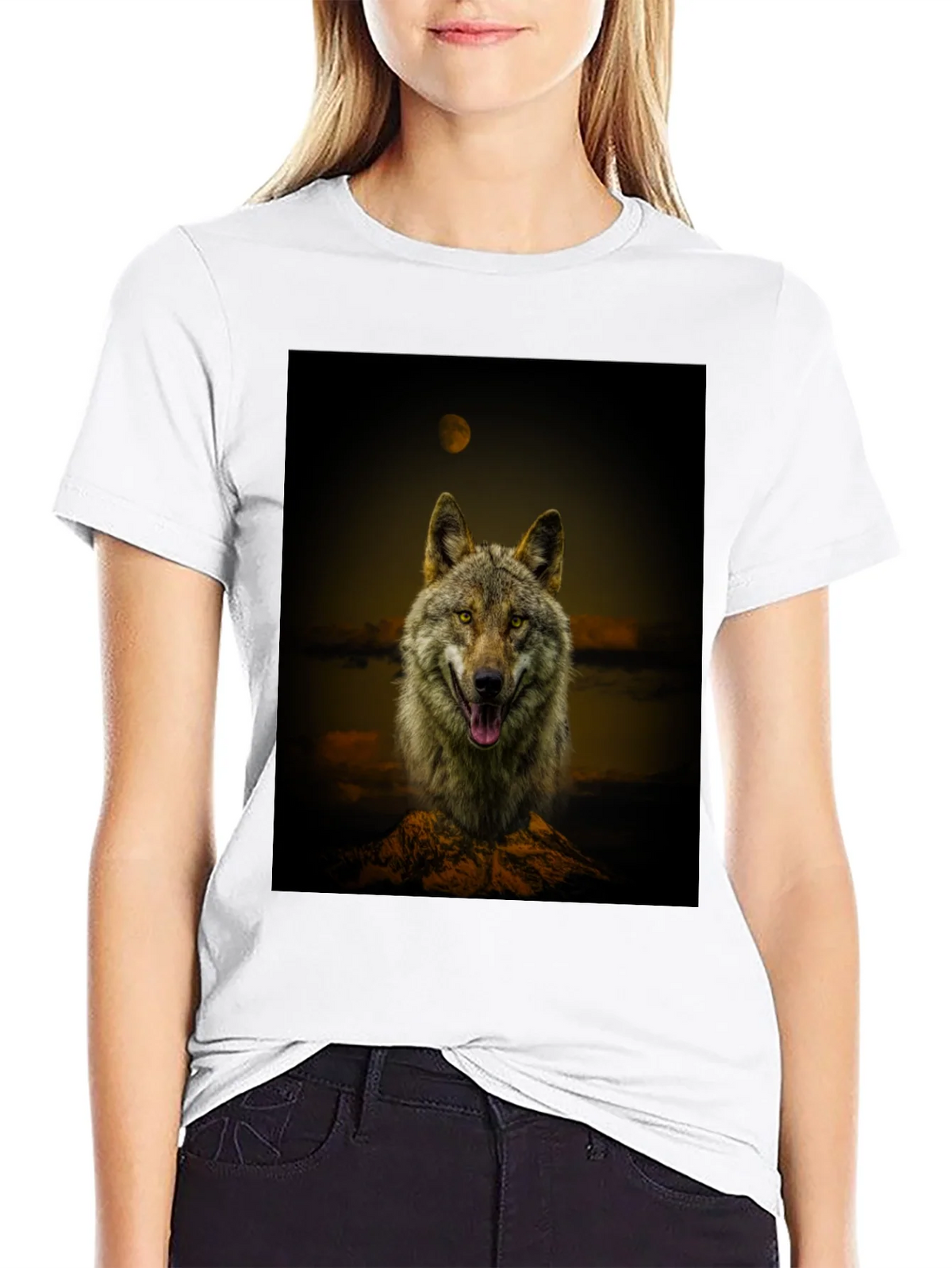 Wolf Graphic Print Tee product image 11