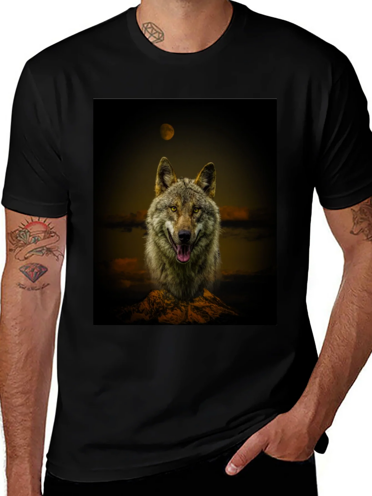 Wolf Graphic Print Tee product image 1
