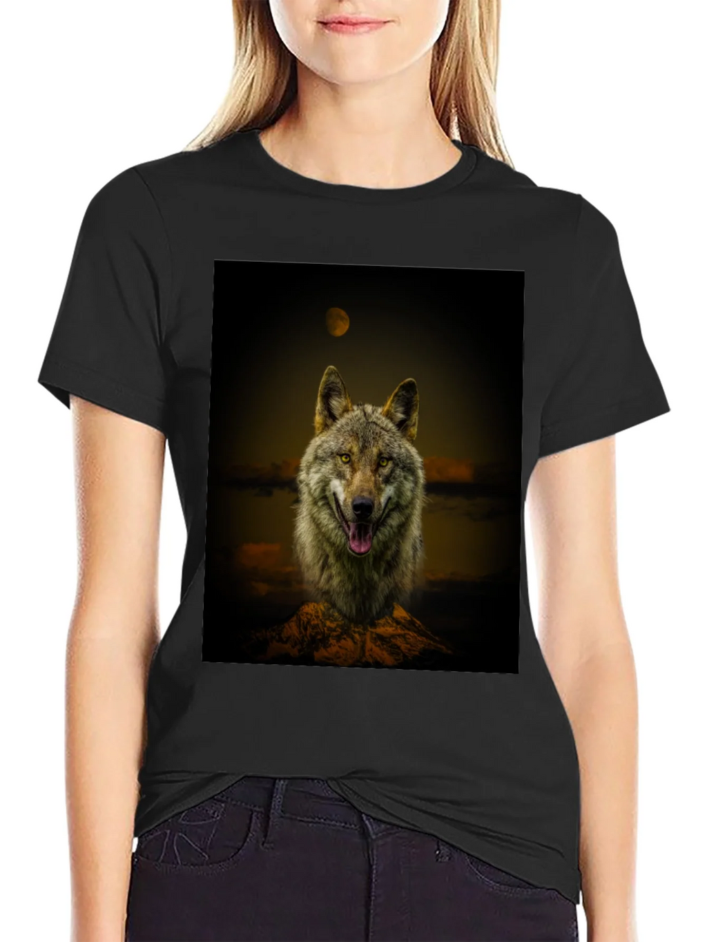 Wolf Graphic Print Tee product image 5