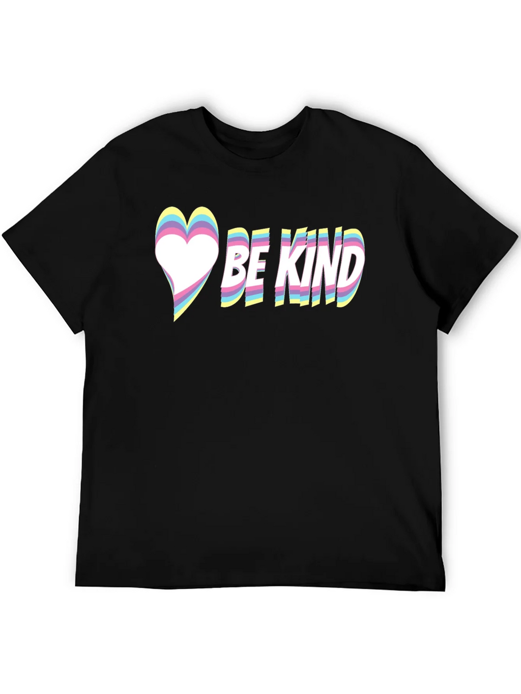 Be Kind Heart Graphic Tee - Black Casual T-Shirt product image 8
