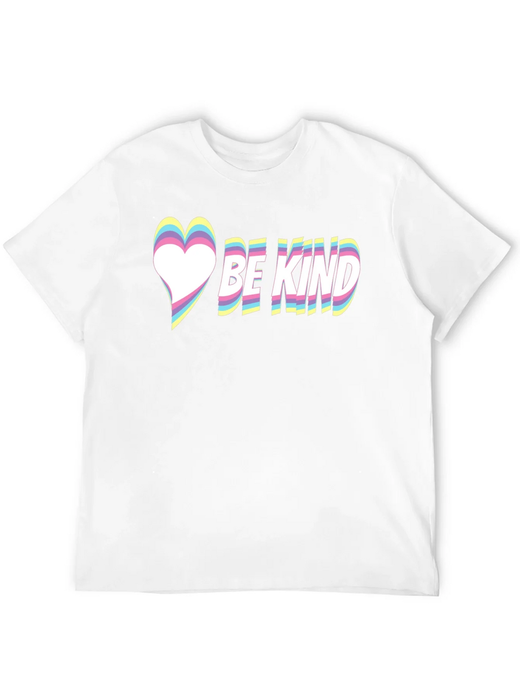 Be Kind Heart Graphic Tee - Black Casual T-Shirt product image 3