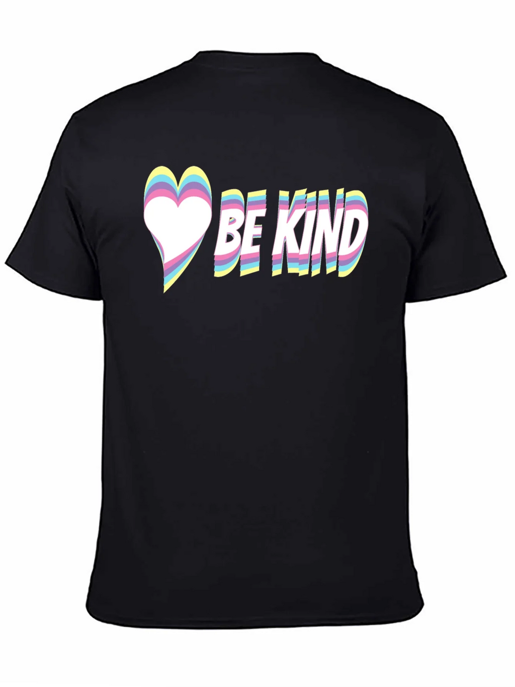 Be Kind Heart Graphic Tee - Black Casual T-Shirt product image 7