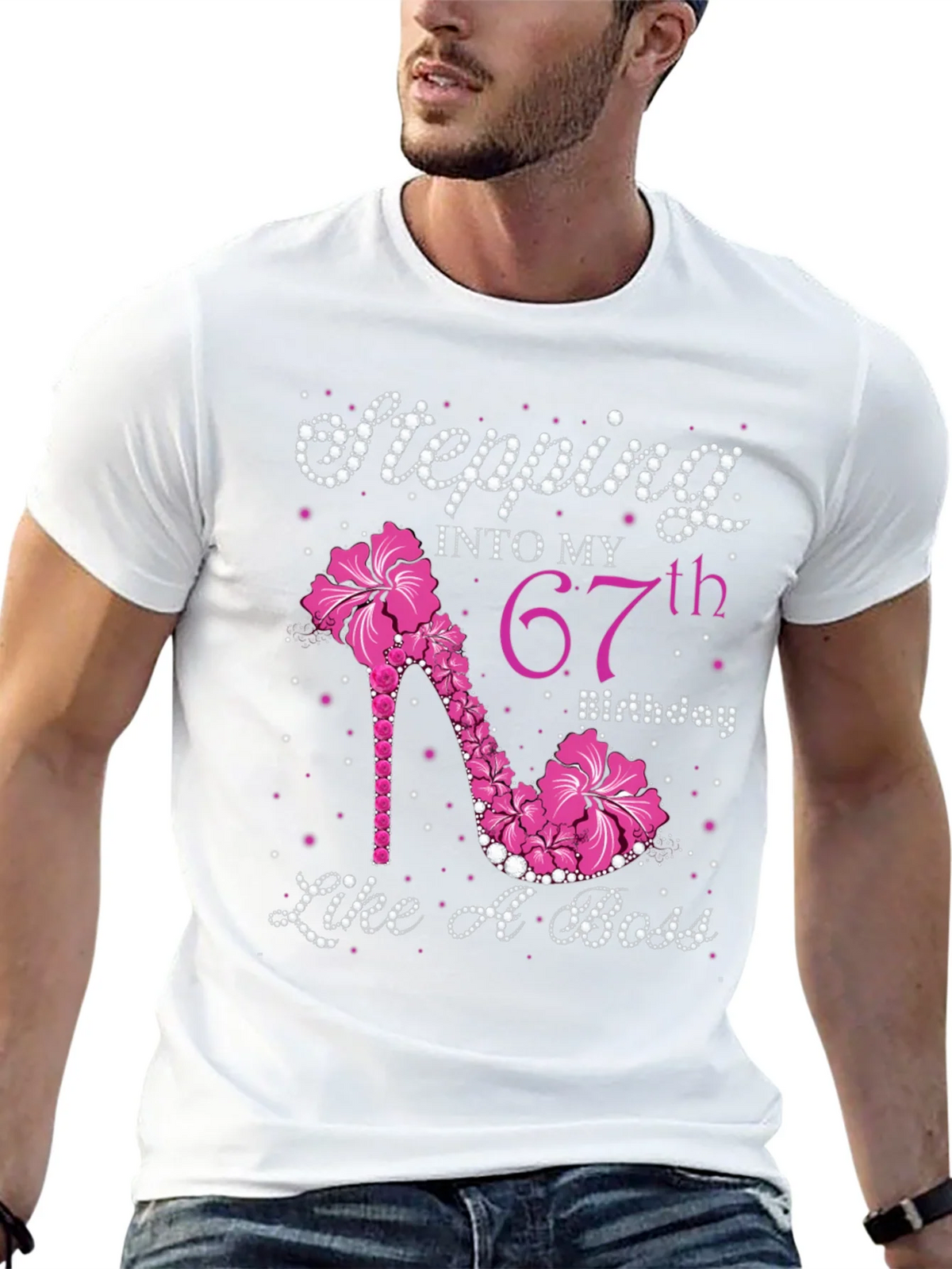 Stepping Into My 67th Birthday T-Shirt product image 4