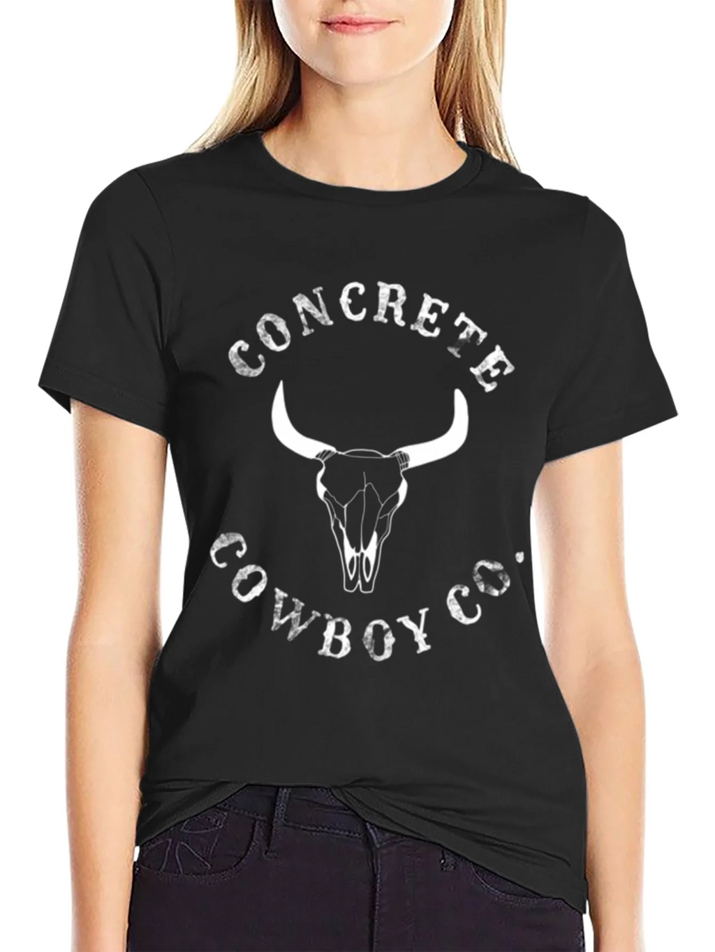 Concrete Cowboy Co. Graphic Tee - Bull Skull Design product image 5