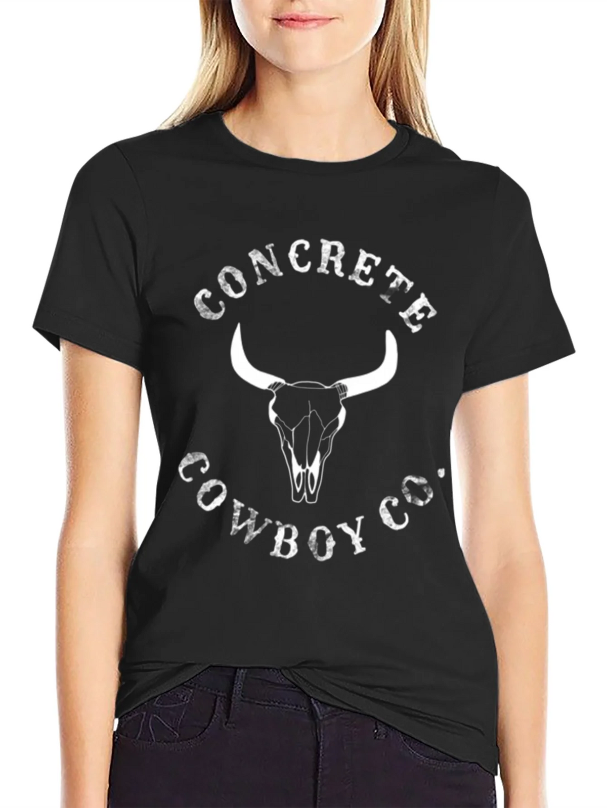 Concrete Cowboy Co. Graphic Tee - Bull Skull Design product image 5