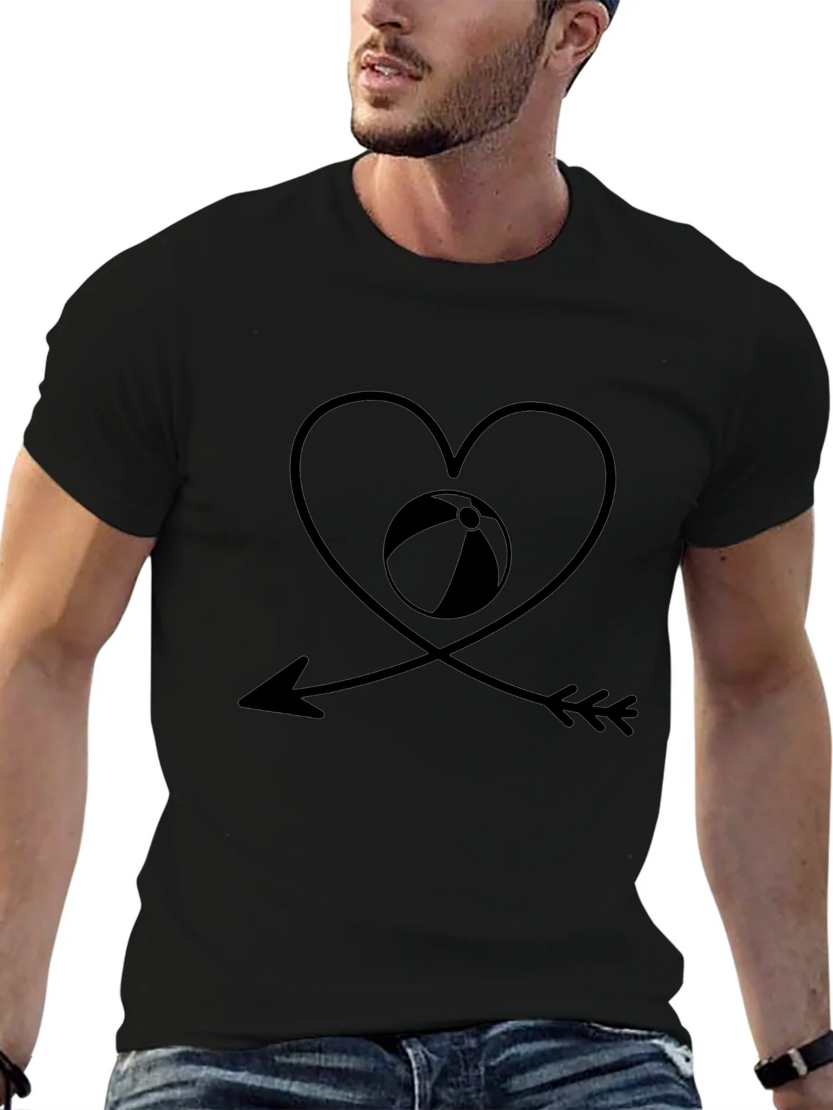 Beach Lover Black Graphic Tee product image 9