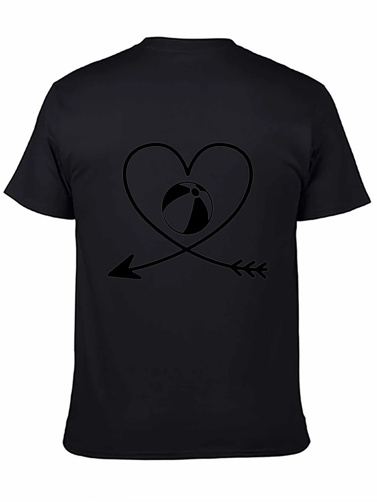 Beach Lover Black Graphic Tee product image 7