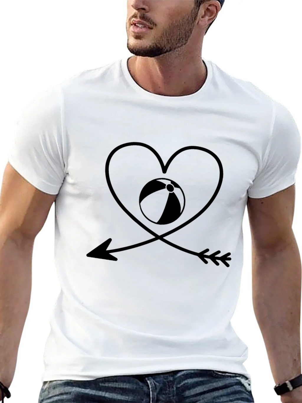 Beach Lover Black Graphic Tee product image 4
