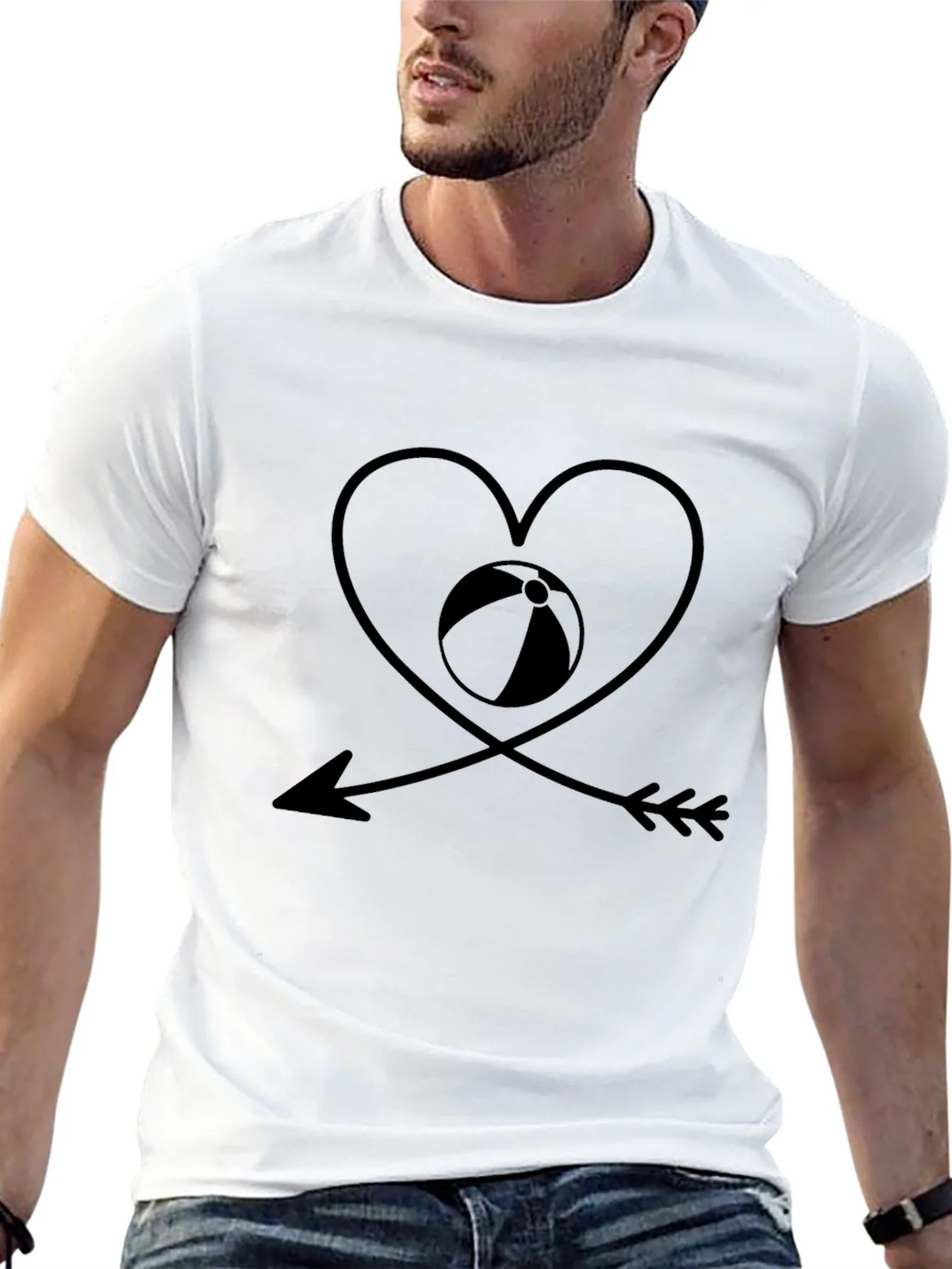 Beach Lover Black Graphic Tee product image 4