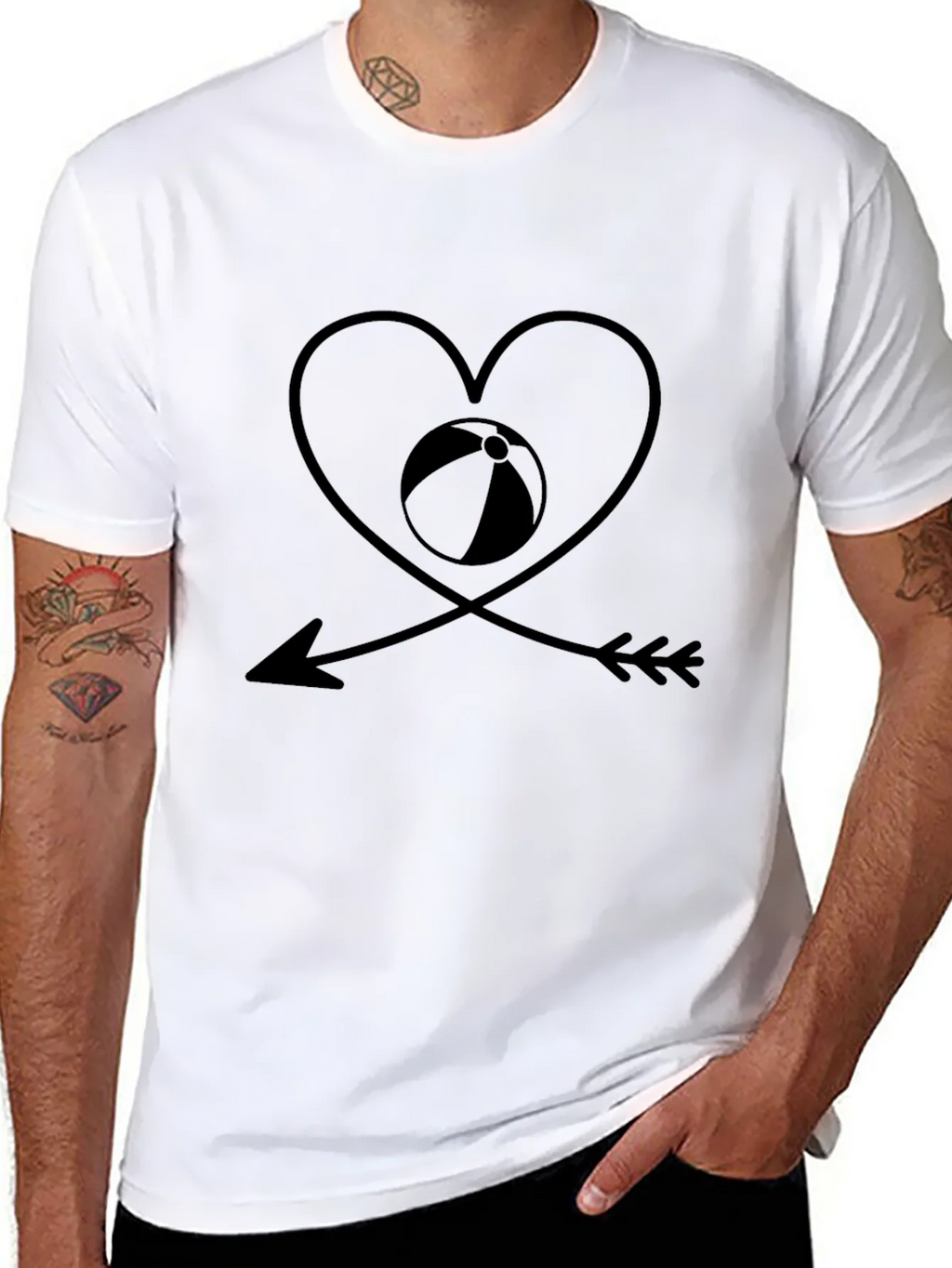 Beach Lover Black Graphic Tee product image 10