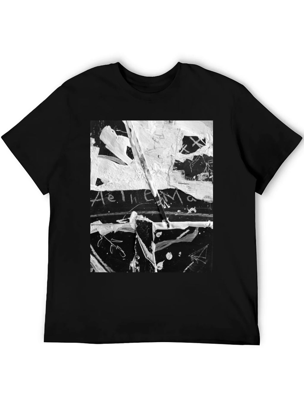 Abstract Art Black T-Shirt: Unique Graphic Tee product image 8
