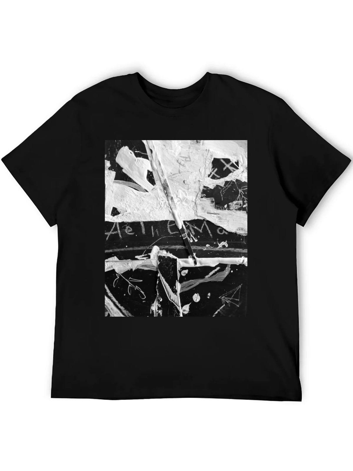 Abstract Art Black T-Shirt: Unique Graphic Tee product image 8