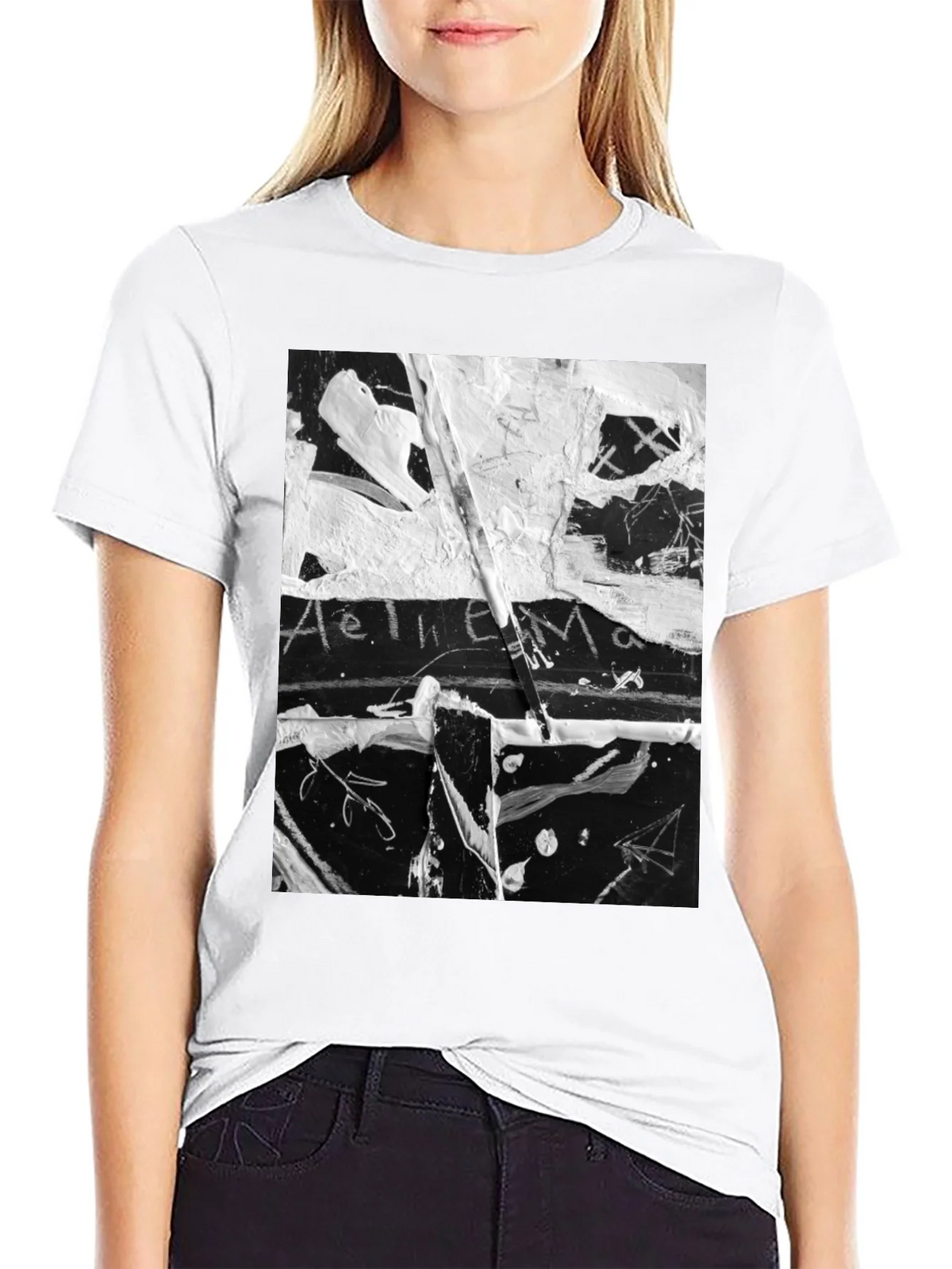 Abstract Art Black T-Shirt: Unique Graphic Tee product image 11