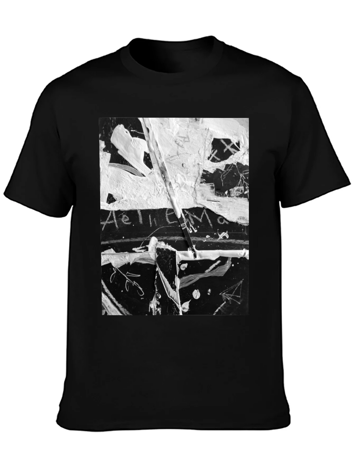 Abstract Art Black T-Shirt: Unique Graphic Tee product image 6