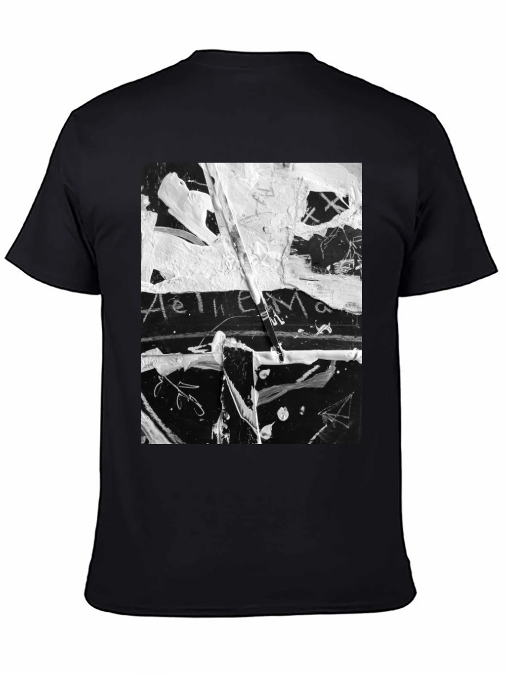 Abstract Art Black T-Shirt: Unique Graphic Tee product image 7