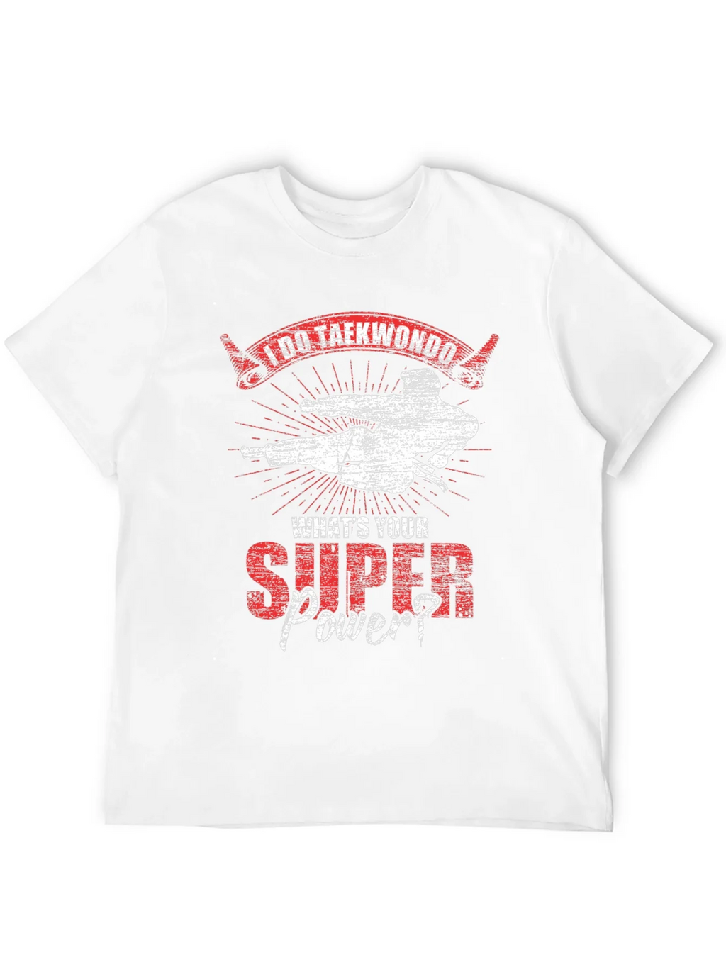 I Do Taekwondo Whats Your Super Power Black T-Shirt product image 3
