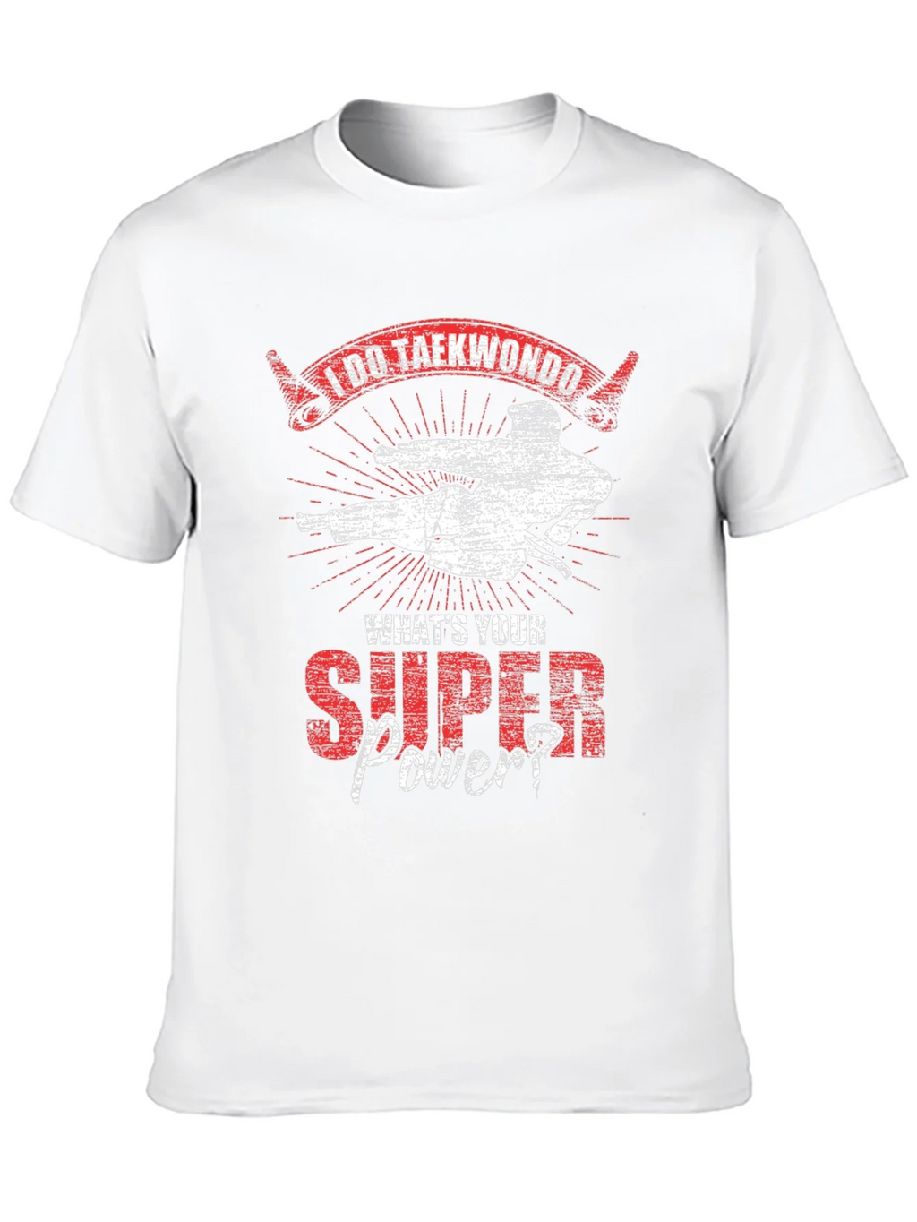 I Do Taekwondo Whats Your Super Power Black T-Shirt product image 12