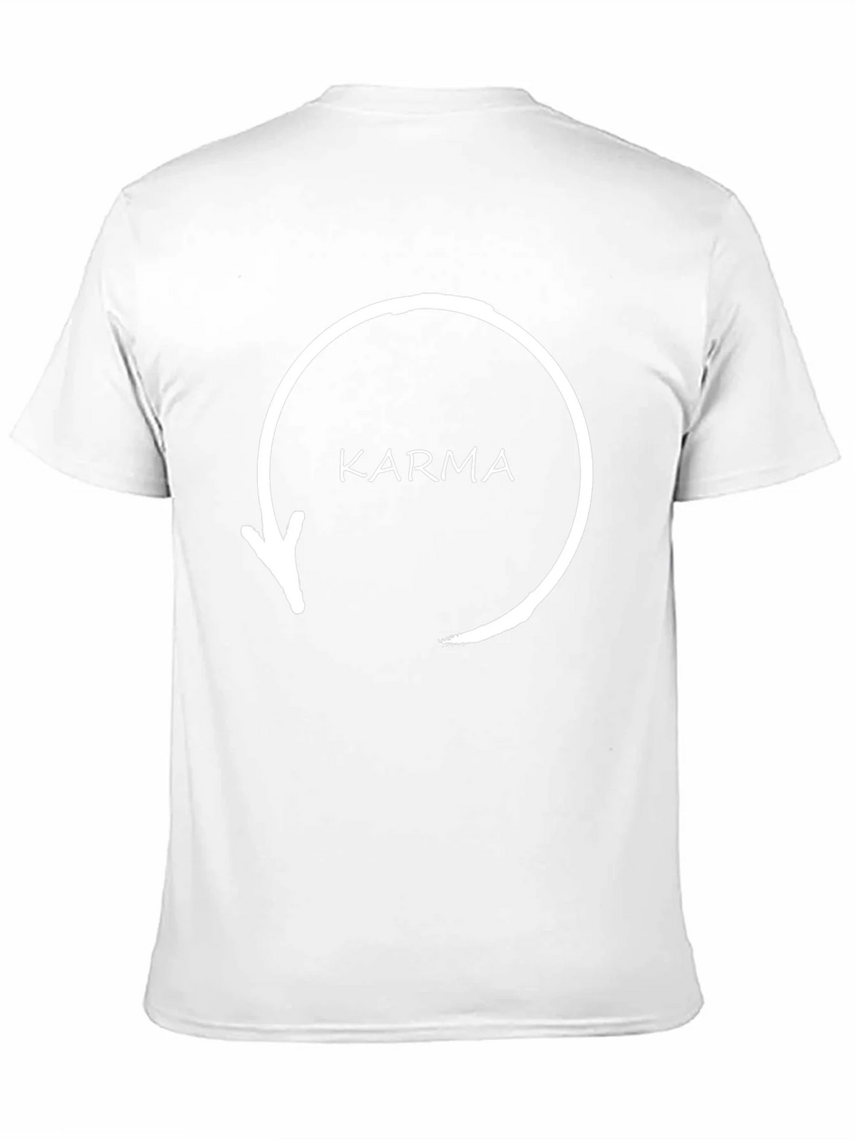 Karma Arrow Circle T-Shirt - Black Graphic Tee product image 2