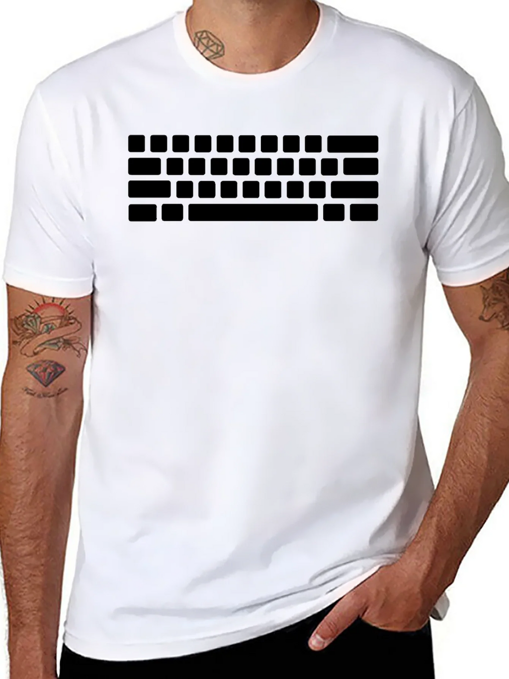 Keyboard Print T-Shirt - Gamer Style Tee product image 7