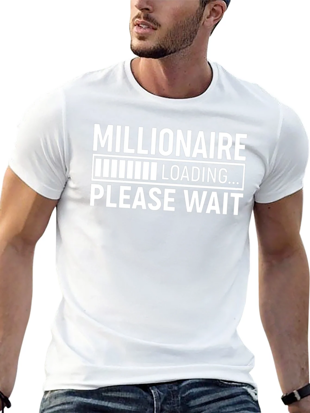 Millionaire Loading T-Shirt - Funny Graphic Tee product image 4