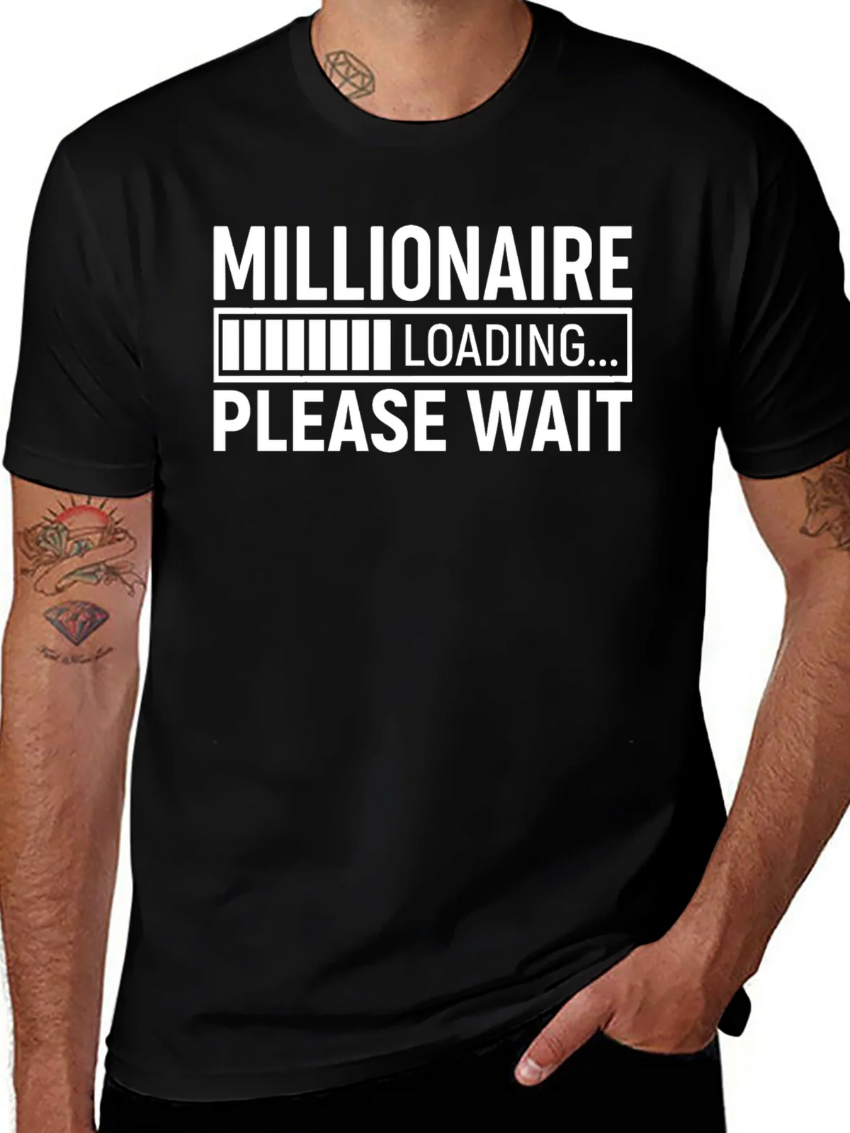 Millionaire Loading T-Shirt - Funny Graphic Tee product image 1
