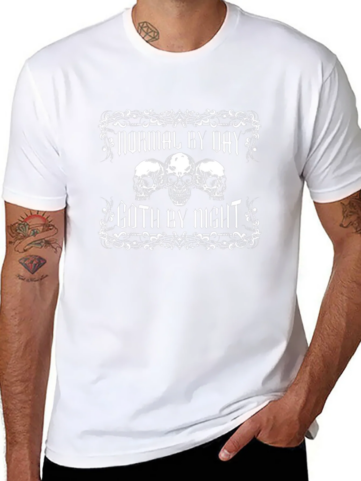 Normal by Day Goth by Night T-Shirt product image 10