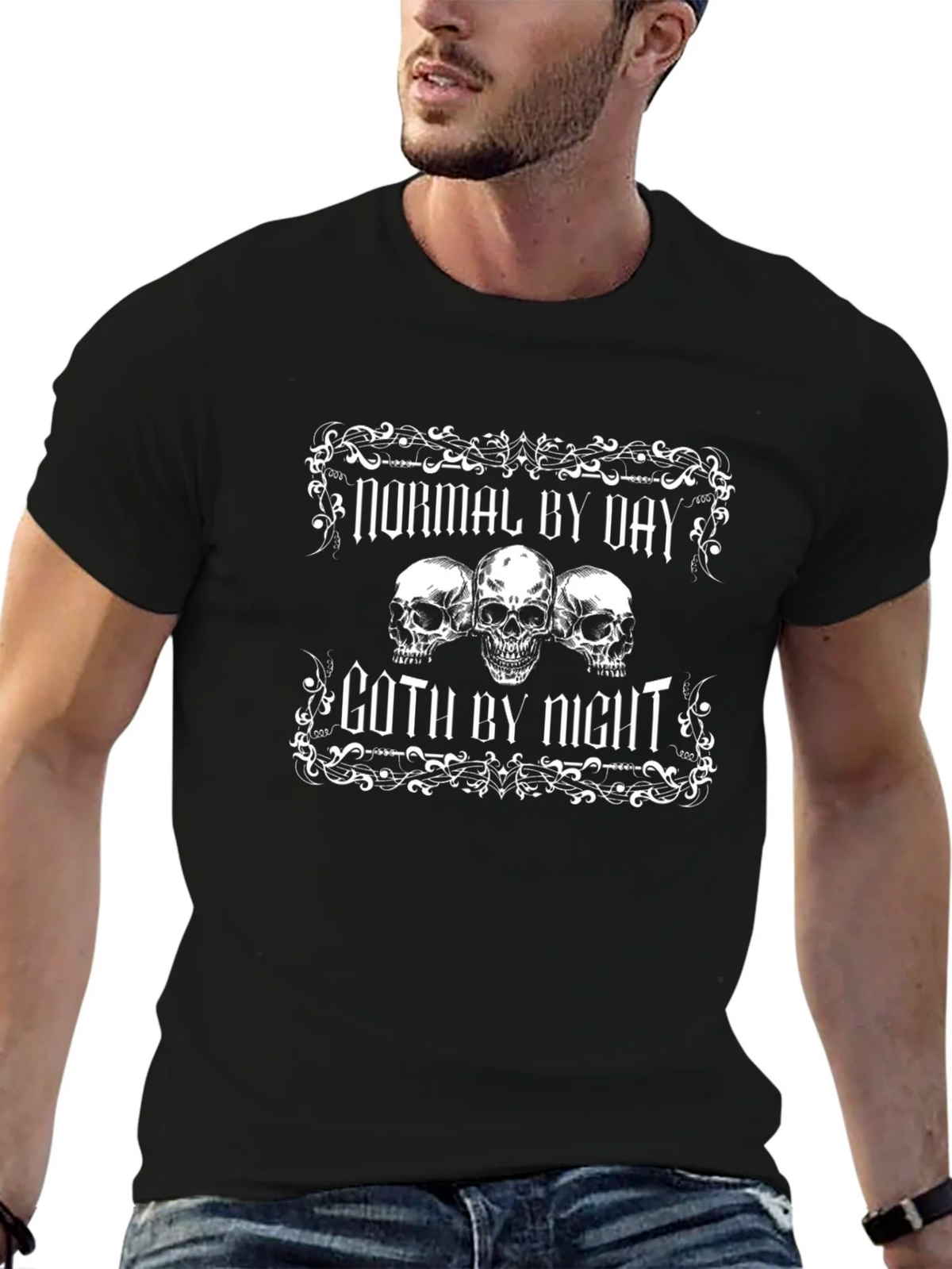 Normal by Day Goth by Night T-Shirt product image 9