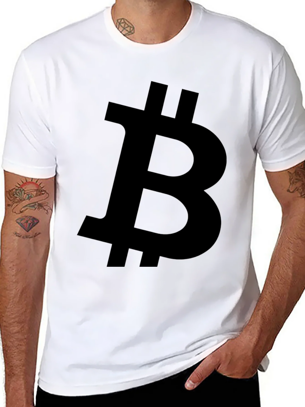 Bitcoin Logo Black T-Shirt - Crypto Currency product image 10