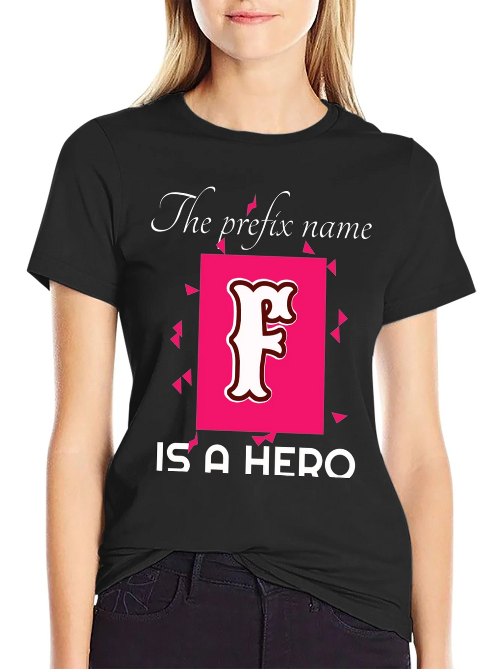 Prefix Name Hero T-Shirt - Novelty Tee product image 5
