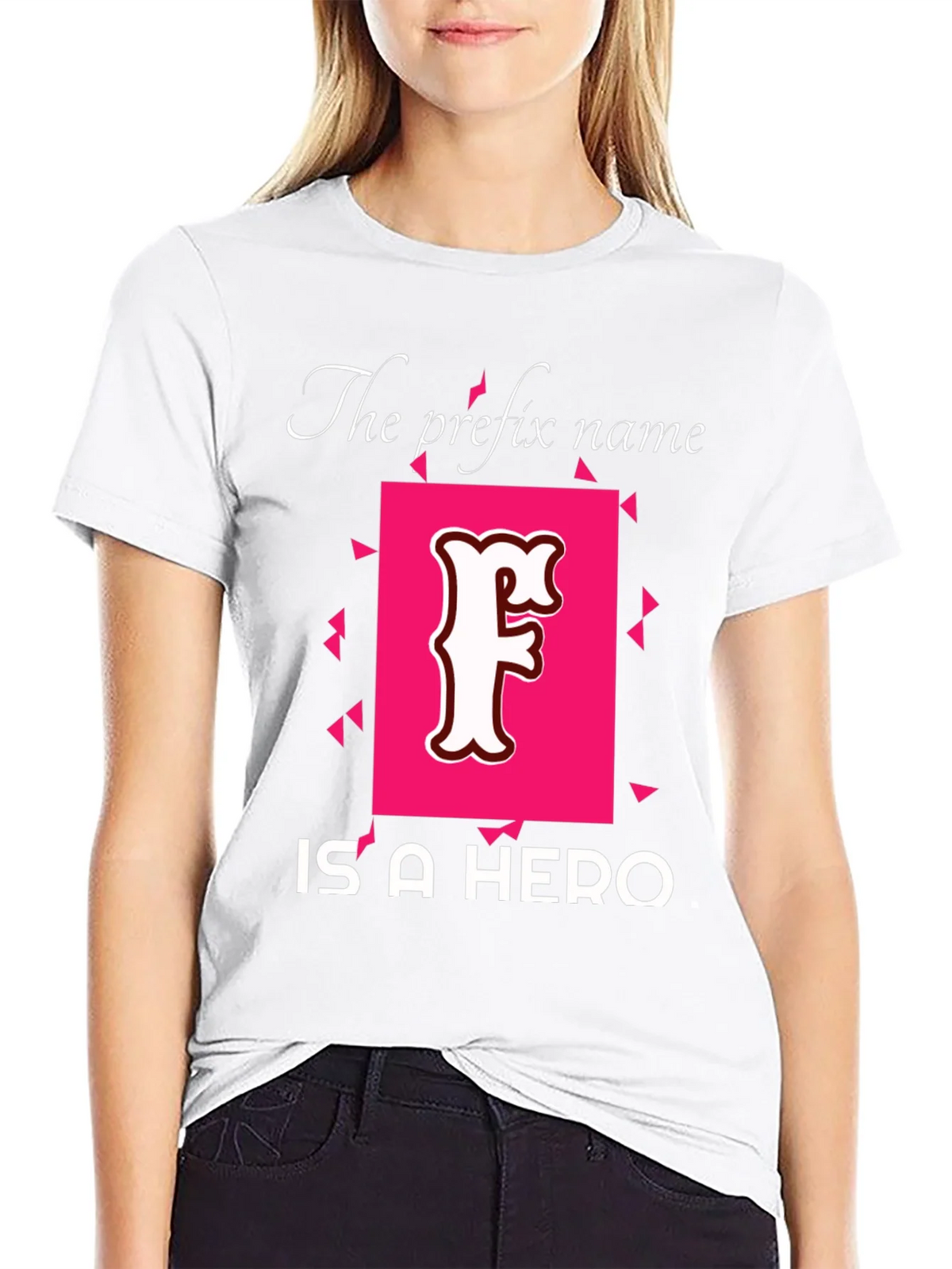 Prefix Name Hero T-Shirt - Novelty Tee product image 11