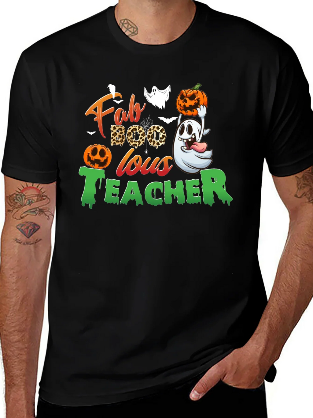 Fab-BOO-lous Teacher Halloween T-Shirt product image 1