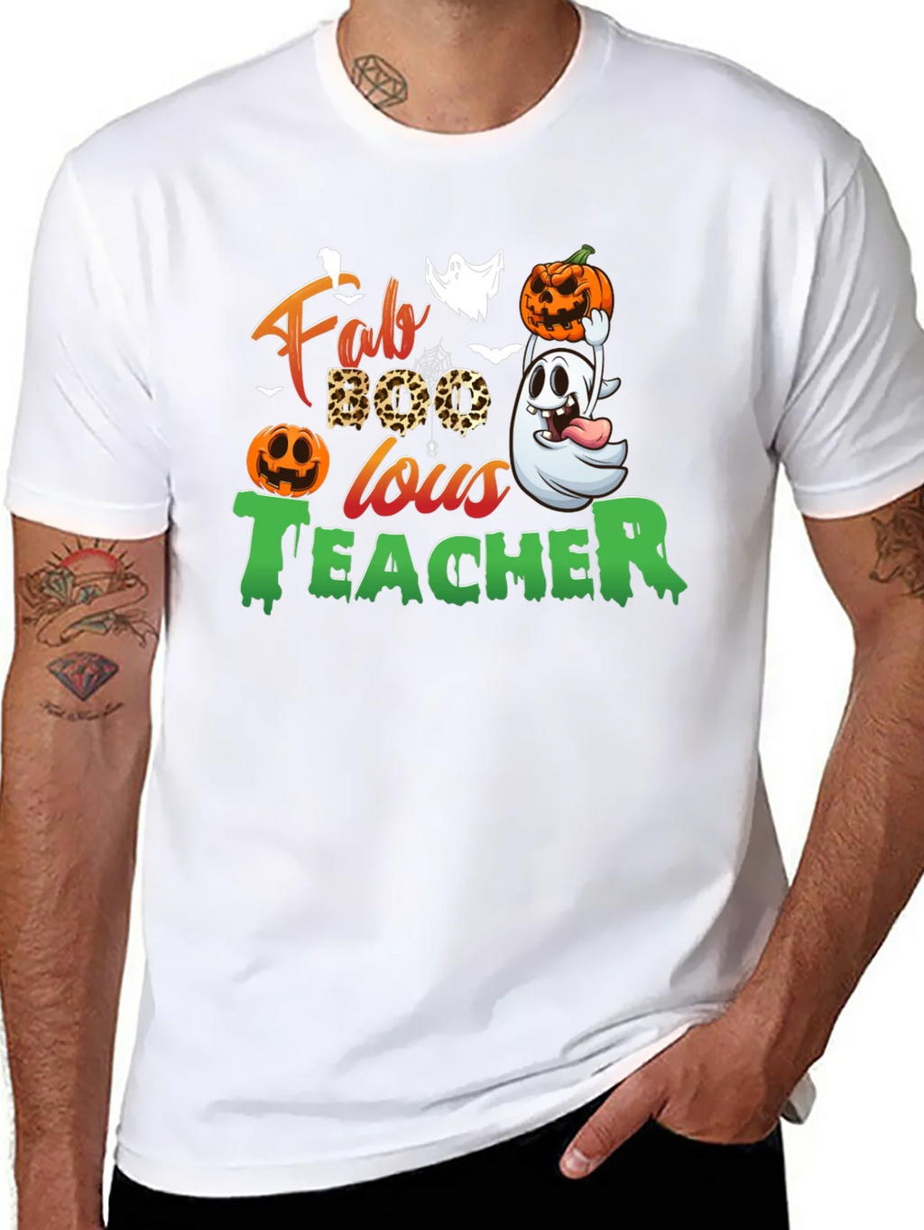 Fab-BOO-lous Teacher Halloween T-Shirt product image 10