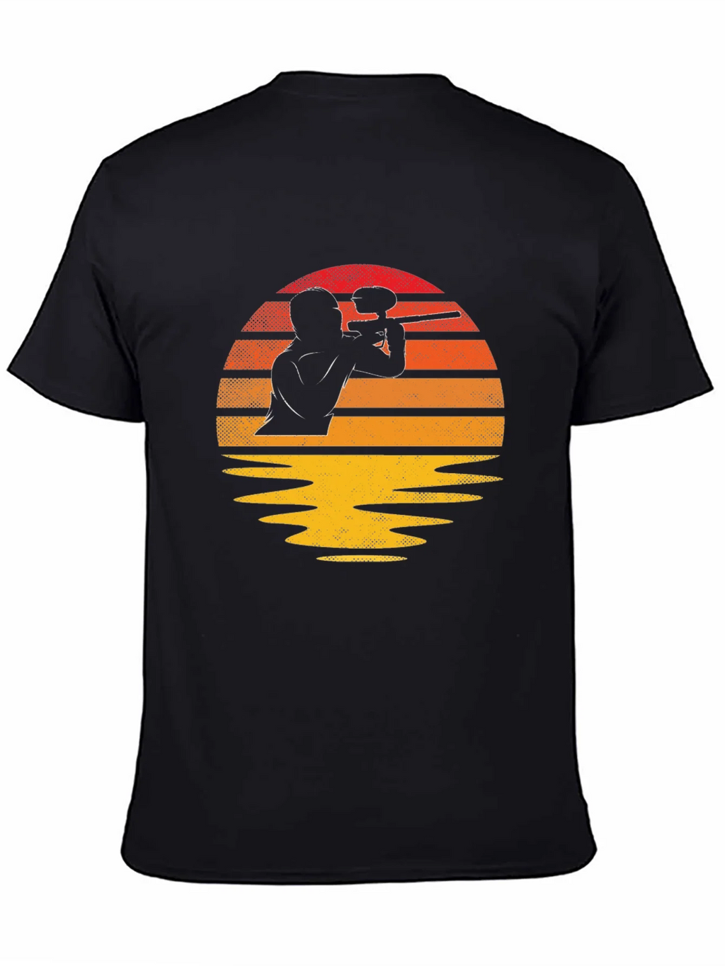 Paintball Sunset Graphic Tee - Black product image 7
