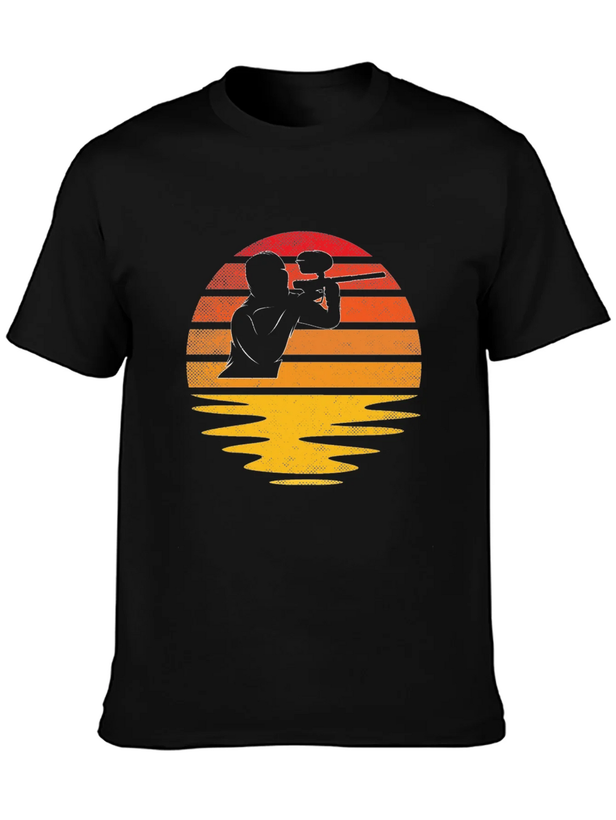 Paintball Sunset Graphic Tee - Black product image 6