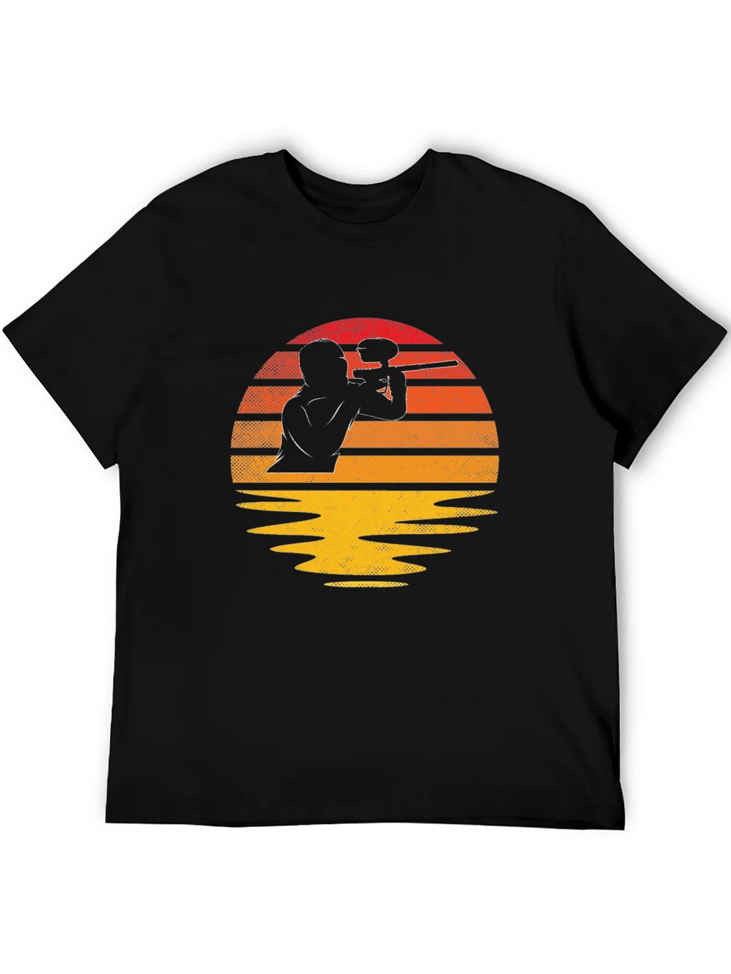 Paintball Sunset Graphic Tee - Black product image 8