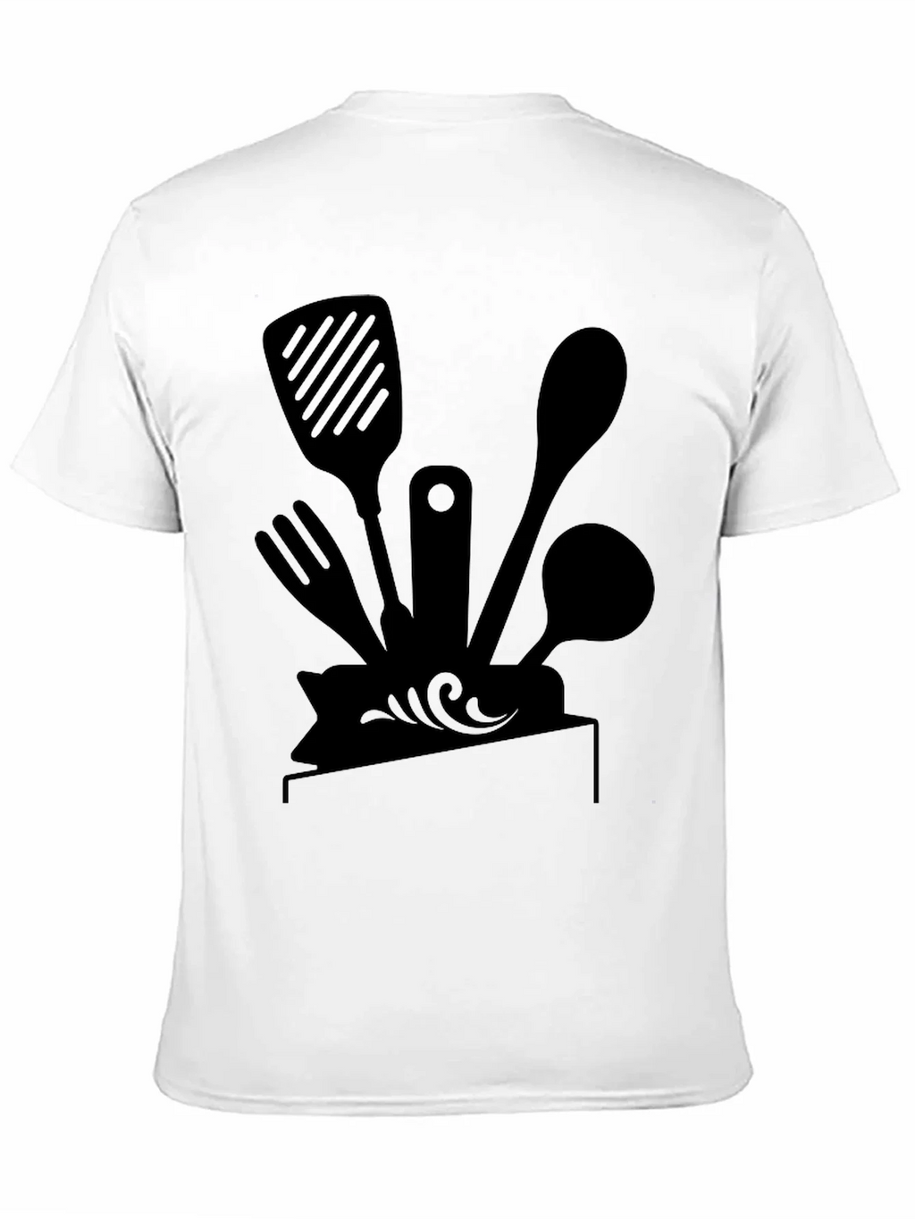 Chefs Kitchen Tool Tee - Black Graphic T-Shirt product image 2