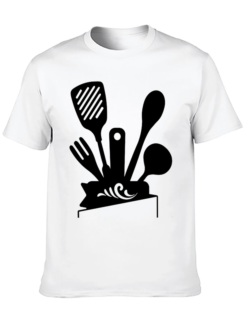 Chefs Kitchen Tool Tee - Black Graphic T-Shirt product image 12