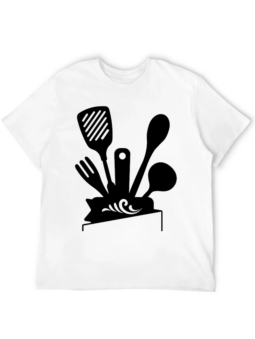 Chefs Kitchen Tool Tee - Black Graphic T-Shirt product image 3