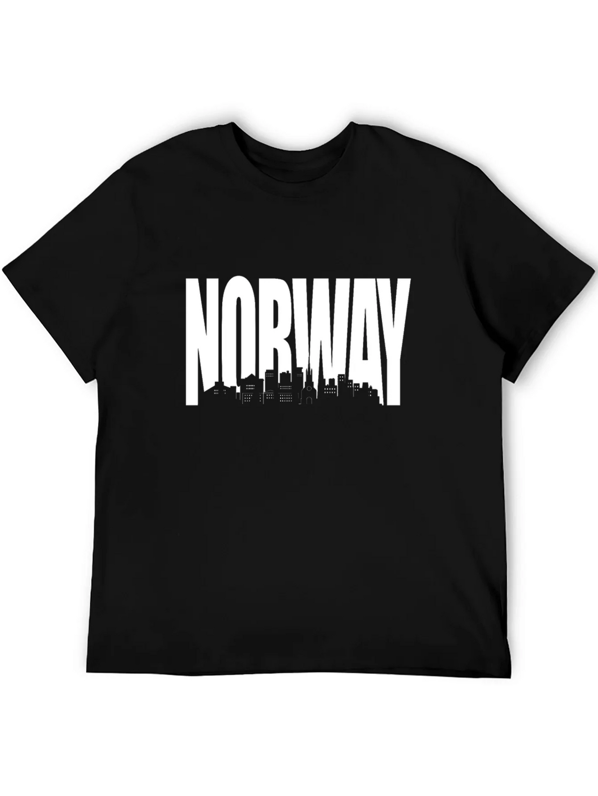 Norway Skyline Black T-Shirt product image 5
