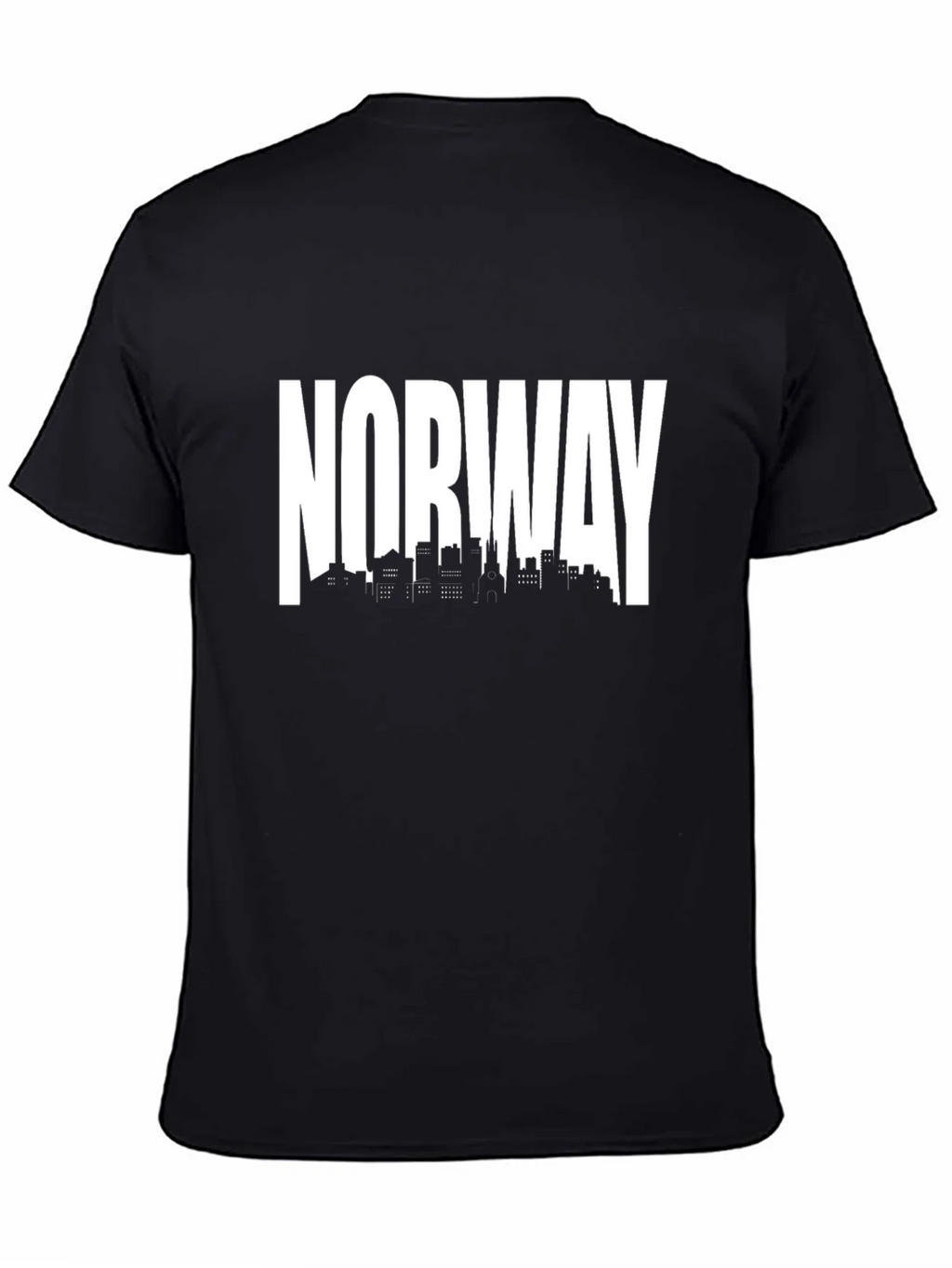 Norway Skyline Black T-Shirt product image 4