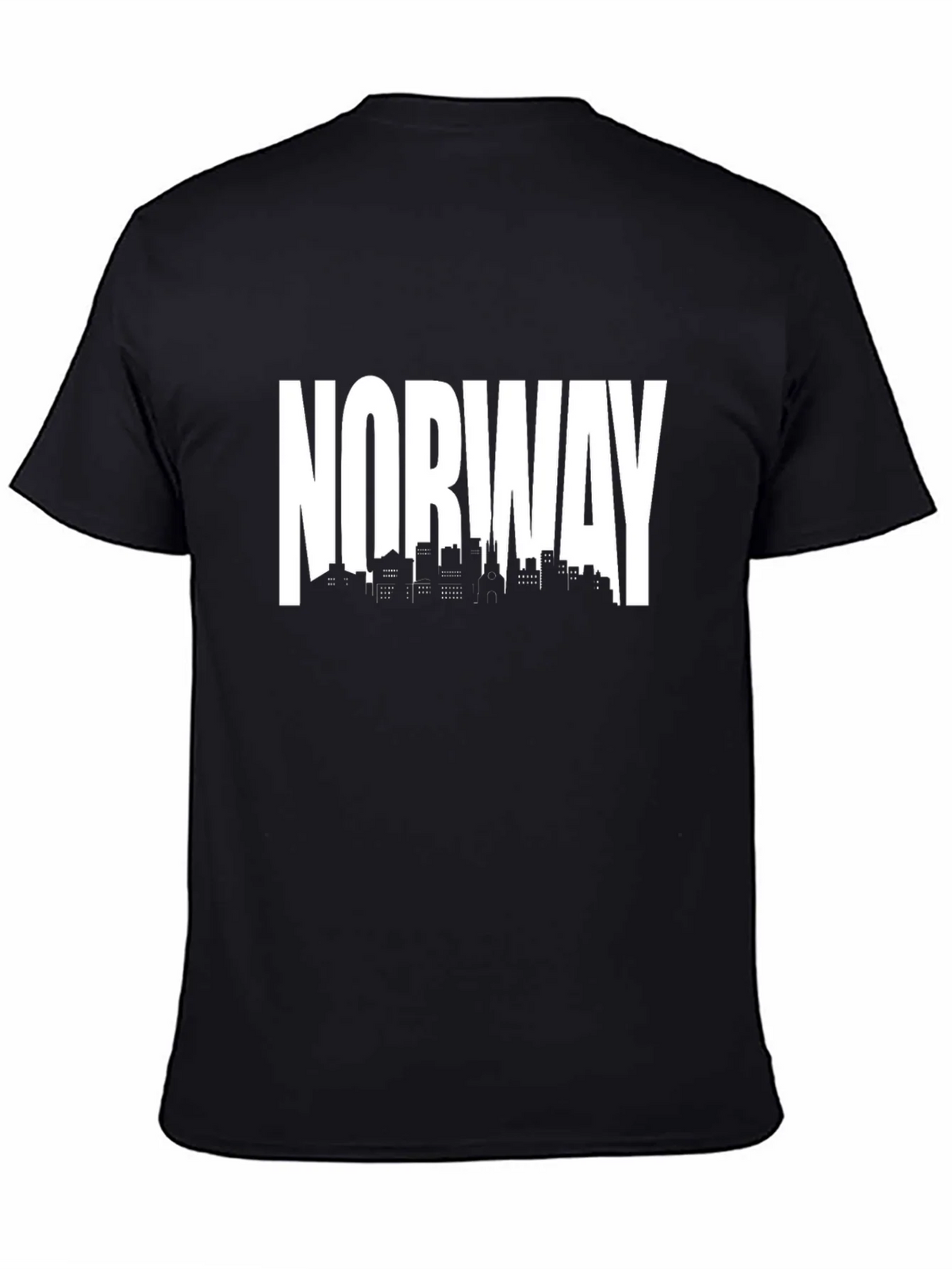 Norway Skyline Black T-Shirt product image 4