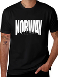 Norway Skyline Black T-Shirt product image 1