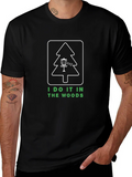 I Do It In The Woods Disc Golf T-Shirt product image 1