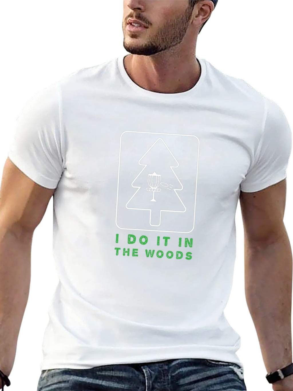 I Do It In The Woods Disc Golf T-Shirt product image 4